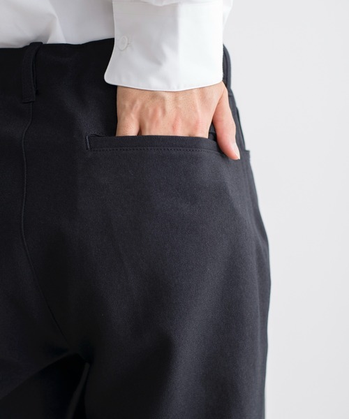 e.sen（イーセン）の「e.sen イーセン / tony トニー ストレートパンツ スタプレ イージーパンツ  / esenfw21p03（スラックス・メンズ・ブラック/ネイビー・SMALL/MEDIUM）」の6枚目の写真