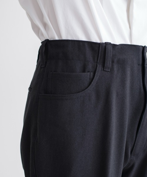 e.sen（イーセン）の「e.sen イーセン / tony トニー ストレートパンツ スタプレ イージーパンツ  / esenfw21p03（スラックス・メンズ・ブラック/ネイビー・SMALL/MEDIUM）」の8枚目の写真