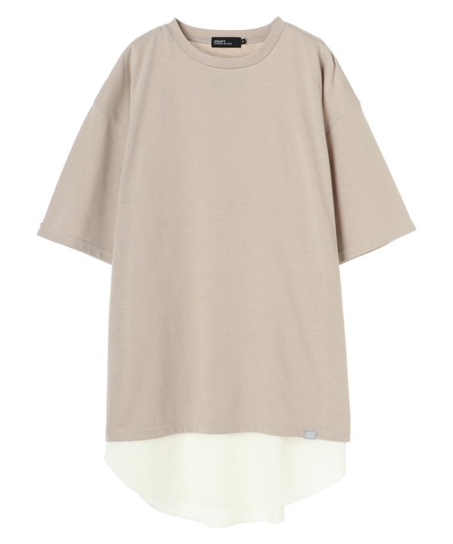 CRAFT STANDARD BOUTIQUE(クラフトスタンダードブティック)の「レイヤーカットセット *(Tシャツ/カットソー・メンズ・ブラック/アイボリー/カーキ/ライトグレー/ベージュ・LL/M/L)」の4枚目の写真