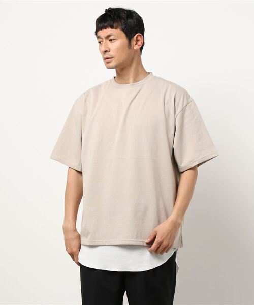 CRAFT STANDARD BOUTIQUE(クラフトスタンダードブティック)の「レイヤーカットセット *(Tシャツ/カットソー・メンズ・ブラック/アイボリー/カーキ/ライトグレー/ベージュ・LL/M/L)」の10枚目の写真