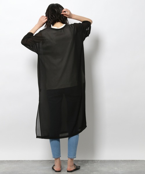 LAKOLE（ラコレ）の「シアージョーゼットTワンピース / 948420（ワンピース・レディース・バーガンディー/ブラック/カーキ・SMALL/MEDIUM）」の16枚目の写真