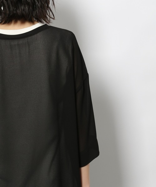 LAKOLE（ラコレ）の「シアージョーゼットTワンピース / 948420（ワンピース・レディース・バーガンディー/ブラック/カーキ・SMALL/MEDIUM）」の6枚目の写真