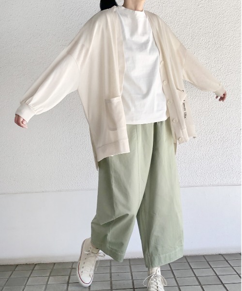 Rydia（リディア）の「ポンチョライクカーディガン（カーディガン/ボレロ・レディース・ライトベージュ/ミント/ネイビー・M）」の2枚目の写真