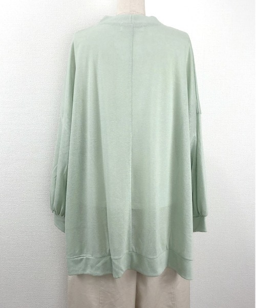 Rydia（リディア）の「ポンチョライクカーディガン（カーディガン/ボレロ・レディース・ライトベージュ/ミント/ネイビー・M）」の6枚目の写真