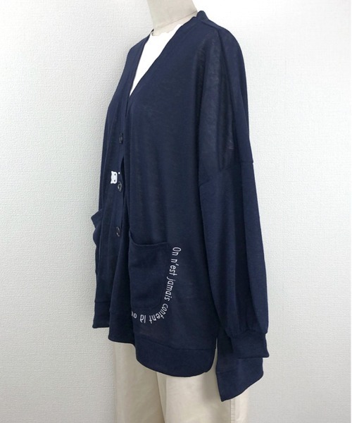 Rydia（リディア）の「ポンチョライクカーディガン（カーディガン/ボレロ・レディース・ライトベージュ/ミント/ネイビー・M）」の13枚目の写真