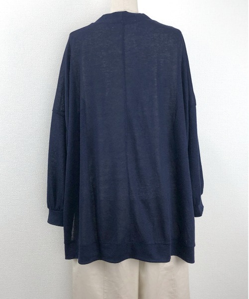 Rydia（リディア）の「ポンチョライクカーディガン（カーディガン/ボレロ・レディース・ライトベージュ/ミント/ネイビー・M）」の14枚目の写真