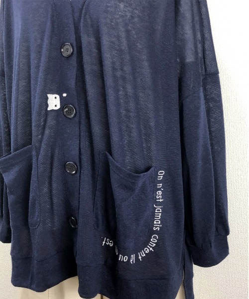 Rydia（リディア）の「ポンチョライクカーディガン（カーディガン/ボレロ・レディース・ライトベージュ/ミント/ネイビー・M）」の15枚目の写真