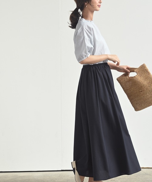 rps（アールピーエス）の「フリル衿ブラウス（シャツ/ブラウス・レディース・ブラック/グレー/オフホワイト/ブルー/ブラック系その他2・M-L/M/フリー）」の6枚目の写真