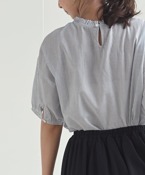 rps（アールピーエス）の「フリル衿ブラウス（シャツ/ブラウス・レディース・ブラック/グレー/オフホワイト/ブルー/ブラック系その他2・M-L/M/フリー）」の11枚目の写真