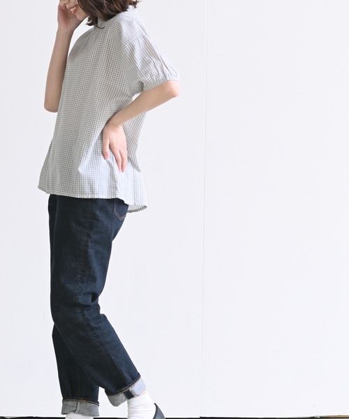 rps（アールピーエス）の「フリル衿ブラウス（シャツ/ブラウス・レディース・ブラック/グレー/オフホワイト/ブルー/ブラック系その他2・M-L/M/フリー）」の14枚目の写真