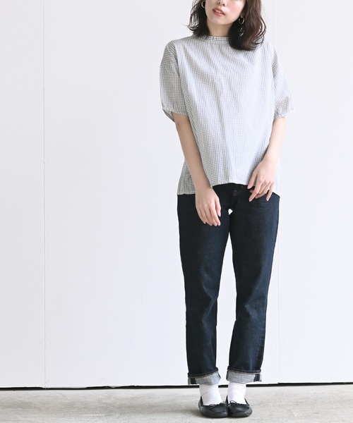 rps（アールピーエス）の「フリル衿ブラウス（シャツ/ブラウス・レディース・ブラック/グレー/オフホワイト/ブルー/ブラック系その他2・M-L/M/フリー）」の15枚目の写真