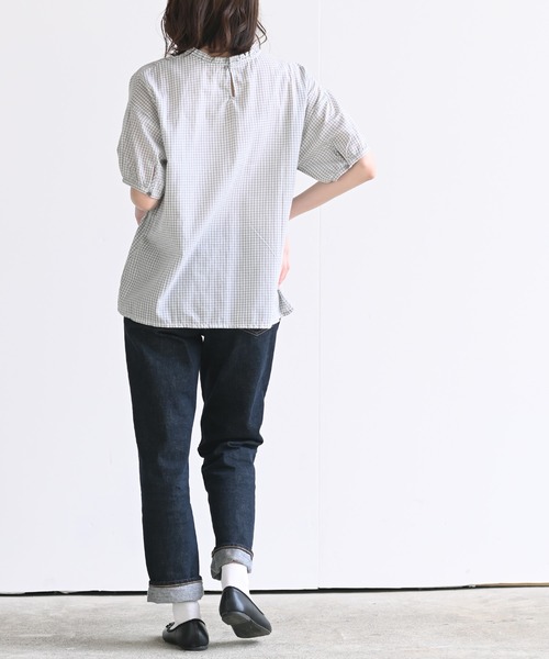 rps（アールピーエス）の「フリル衿ブラウス（シャツ/ブラウス・レディース・ブラック/グレー/オフホワイト/ブルー/ブラック系その他2・M-L/M/フリー）」の17枚目の写真