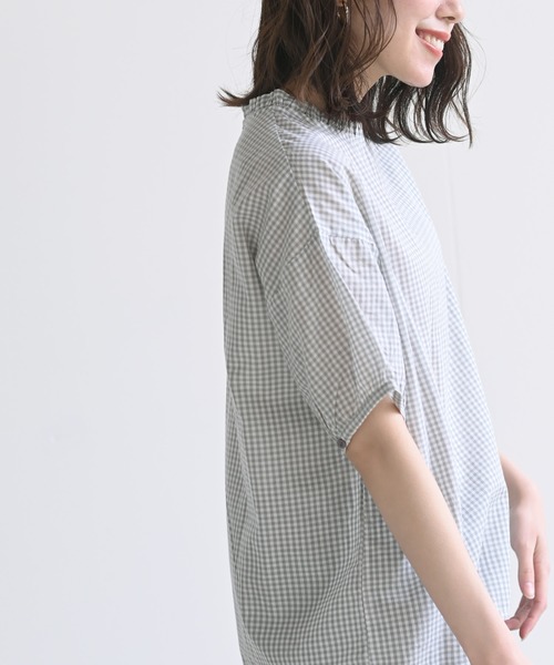 rps（アールピーエス）の「フリル衿ブラウス（シャツ/ブラウス・レディース・ブラック/グレー/オフホワイト/ブルー/ブラック系その他2・M-L/M/フリー）」の20枚目の写真