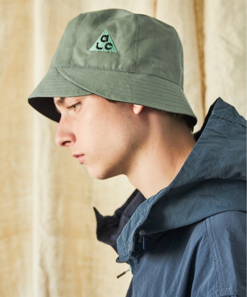 AlexanderLeeChang（アレキサンダーリーチャン）の「AlexanderLeeChang/アレキサンダーリーチャン REVERSIBLE W BLIM HAT リバーシブルダブルブリムハット AC052123（ハット・メンズ・オリーブ/ブルー・3/2）」の7枚目の写真