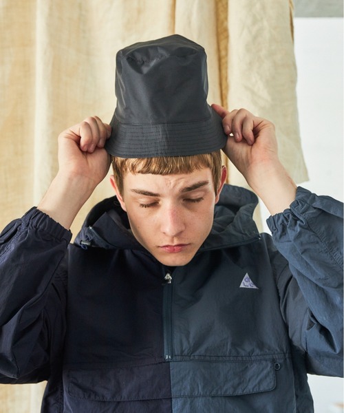 AlexanderLeeChang（アレキサンダーリーチャン）の「AlexanderLeeChang/アレキサンダーリーチャン REVERSIBLE W BLIM HAT リバーシブルダブルブリムハット AC052123（ハット・メンズ・オリーブ/ブルー・3/2）」の11枚目の写真