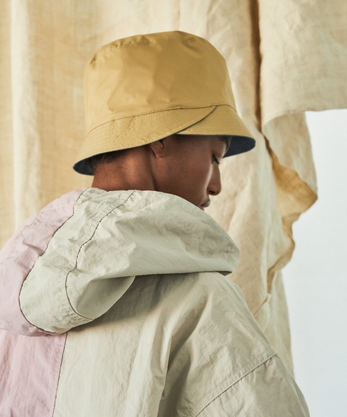 AlexanderLeeChang（アレキサンダーリーチャン）の「AlexanderLeeChang/アレキサンダーリーチャン REVERSIBLE W BLIM HAT リバーシブルダブルブリムハット AC052123（ハット・メンズ・オリーブ/ブルー・3/2）」の16枚目の写真