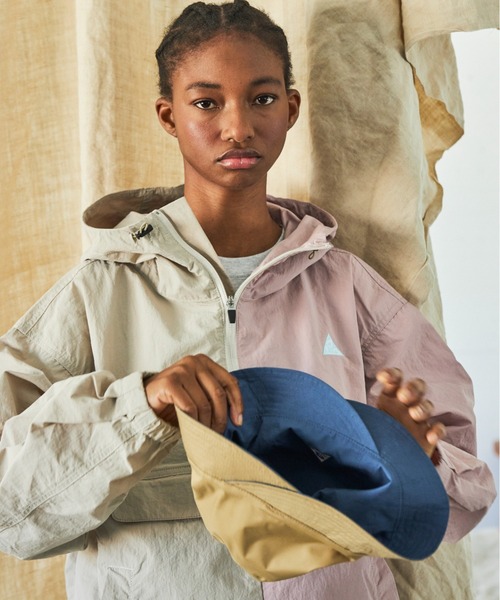 AlexanderLeeChang（アレキサンダーリーチャン）の「AlexanderLeeChang/アレキサンダーリーチャン REVERSIBLE W BLIM HAT リバーシブルダブルブリムハット AC052123（ハット・メンズ・オリーブ/ブルー・3/2）」の18枚目の写真