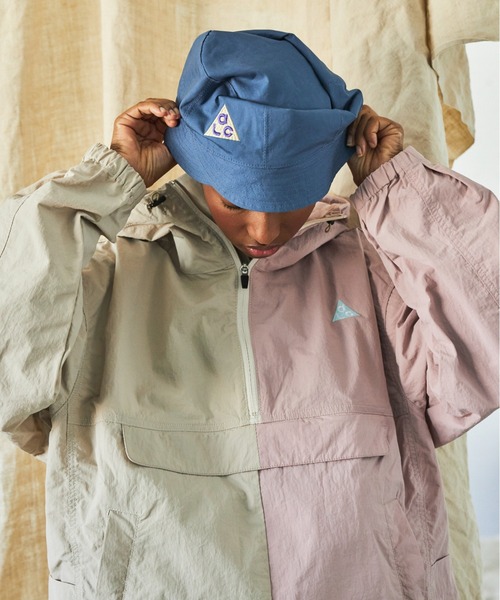 AlexanderLeeChang（アレキサンダーリーチャン）の「AlexanderLeeChang/アレキサンダーリーチャン REVERSIBLE W BLIM HAT リバーシブルダブルブリムハット AC052123（ハット・メンズ・オリーブ/ブルー・3/2）」の20枚目の写真