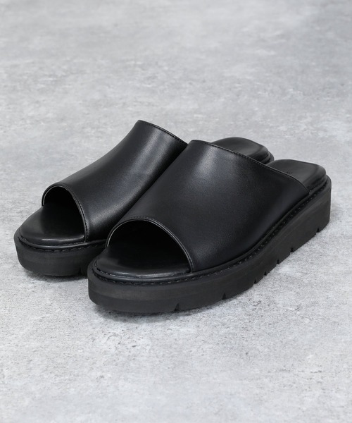 RAGEBLUE（レイジブルー）の「ボリュームソール/スライドサンダル/950647（サンダル・メンズ・ブラック/パイソン・MEDIUM/LARGE）」の7枚目の写真