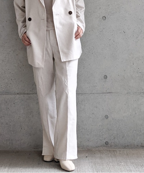 Per sist ence(パーシエンス)の「Per sist ence/パーシエンス へリンボンツイード フレアパンツ(その他パンツ・レディース・ベージュ/ブラウン/グレー・FREE)」の3枚目の写真