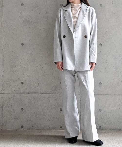 Per sist ence(パーシエンス)の「Per sist ence/パーシエンス へリンボンツイード フレアパンツ(その他パンツ・レディース・ベージュ/ブラウン/グレー・FREE)」の5枚目の写真