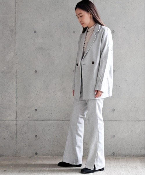 Per sist ence(パーシエンス)の「Per sist ence/パーシエンス へリンボンツイード フレアパンツ(その他パンツ・レディース・ベージュ/ブラウン/グレー・FREE)」の6枚目の写真