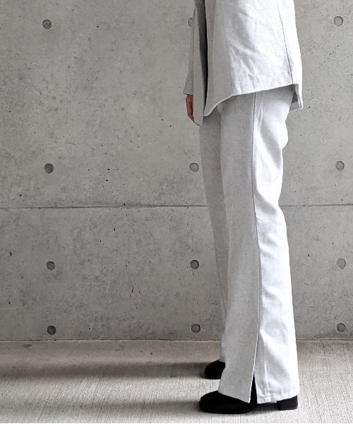 Per sist ence(パーシエンス)の「Per sist ence/パーシエンス へリンボンツイード フレアパンツ(その他パンツ・レディース・ベージュ/ブラウン/グレー・FREE)」の7枚目の写真