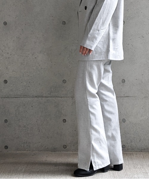 Per sist ence(パーシエンス)の「Per sist ence/パーシエンス へリンボンツイード フレアパンツ(その他パンツ・レディース・ベージュ/ブラウン/グレー・FREE)」の10枚目の写真