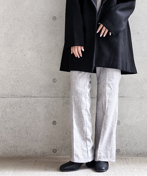 Per sist ence(パーシエンス)の「Per sist ence/パーシエンス へリンボンツイード フレアパンツ(その他パンツ・レディース・ベージュ/ブラウン/グレー・FREE)」の17枚目の写真