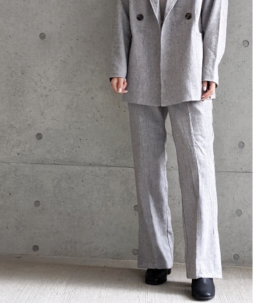 Per sist ence(パーシエンス)の「Per sist ence/パーシエンス へリンボンツイード フレアパンツ(その他パンツ・レディース・ベージュ/ブラウン/グレー・FREE)」の22枚目の写真