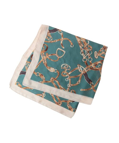 RESEXXY（リゼクシー）の「ランダムチェーンモチーフスカーフ（バンダナ/スカーフ・レディース・ベージュ/グリーン・FREE）」の10枚目の写真