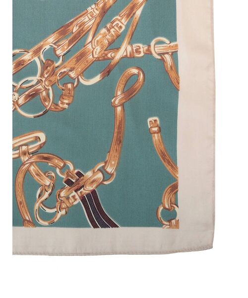 RESEXXY（リゼクシー）の「ランダムチェーンモチーフスカーフ（バンダナ/スカーフ・レディース・ベージュ/グリーン・FREE）」の6枚目の写真