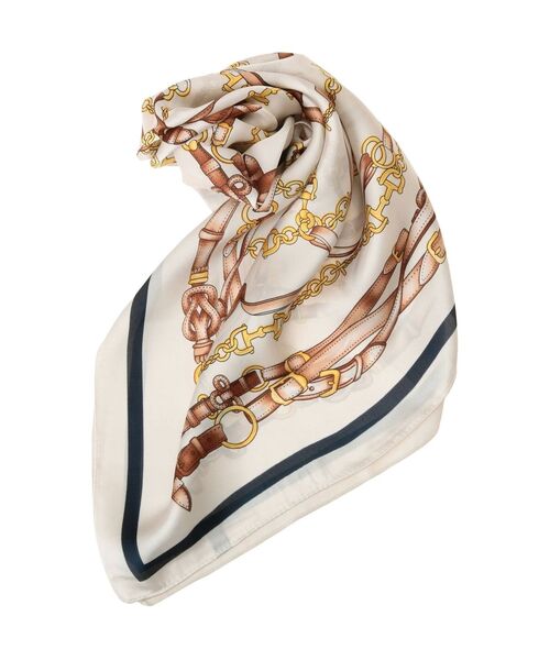 RESEXXY（リゼクシー）の「ランダムチェーンモチーフスカーフ（バンダナ/スカーフ・レディース・ベージュ/グリーン・FREE）」の12枚目の写真