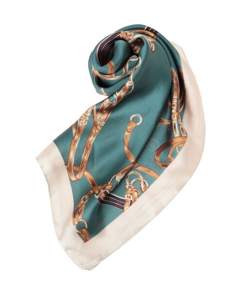 RESEXXY（リゼクシー）の「ランダムチェーンモチーフスカーフ（バンダナ/スカーフ・レディース・ベージュ/グリーン・FREE）」の7枚目の写真
