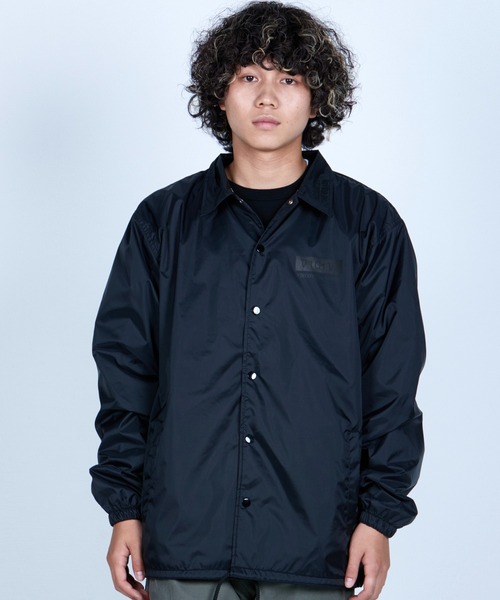 VIRGOWEARWORKSヴァルゴウェアワークスナイロンジャケットブラック黒 VIRGOwearworks（ヴァルゴウェアワークス）の「SOUVENIR COACH