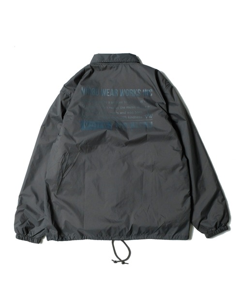 VIRGOWEARWORKSヴァルゴウェアワークスナイロンジャケットブラック黒 VIRGOwearworks（ヴァルゴウェアワークス）の「SOUVENIR COACH