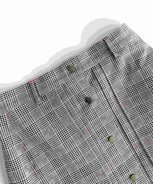 Q（キュー）の「グレンチェックマーメイドスカート（スカート・レディース・ブラック系その他/ブラック系その他2・MEDIUM）」の6枚目の写真