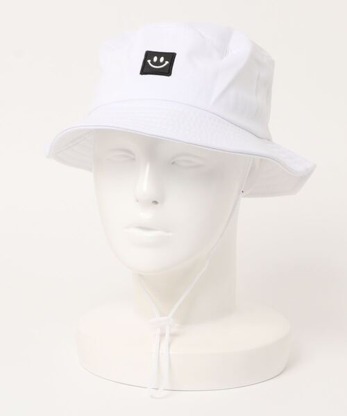 Anuenue（アヌエヌエ）の「スマイルワンポイント バケットハット（ハット・レディース・ホワイト/ブラック/ベージュ/ブルー/ネイビー/パープル/イエロー/ピンク/ワインレッド・S/M）」の22枚目の写真