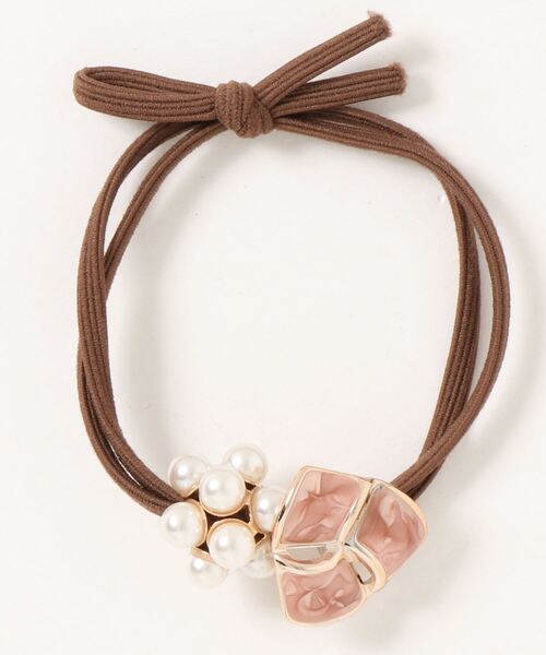 セール チャーム付きヘアゴム シュシュやリボンと合わせやすいおしゃれアクセサリーシリーズ ヘアゴム Juweel ユウェル のファッション通販 Zozotown