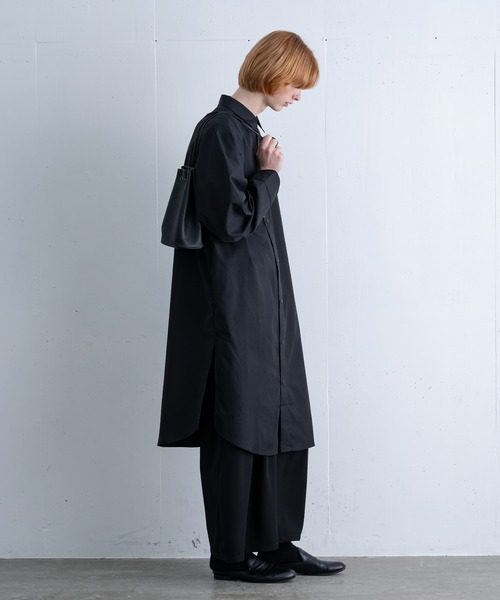 ln fortis(ロンフォルティス)の「ln fortis - 3タックドレープロングスカンツ(スカート・メンズ・ブラック/チャコールグレー・SMALL/MEDIUM)」の8枚目の写真