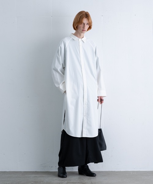 ln fortis(ロンフォルティス)の「ln fortis - 3タックドレープロングスカンツ(スカート・メンズ・ブラック/チャコールグレー・SMALL/MEDIUM)」の3枚目の写真