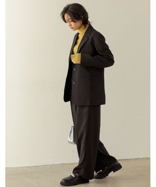 [低身長サイズ有]リサイクルツイルシングルテーラードジャケット（テーラードジャケット）｜Re:EDIT（リエディ）