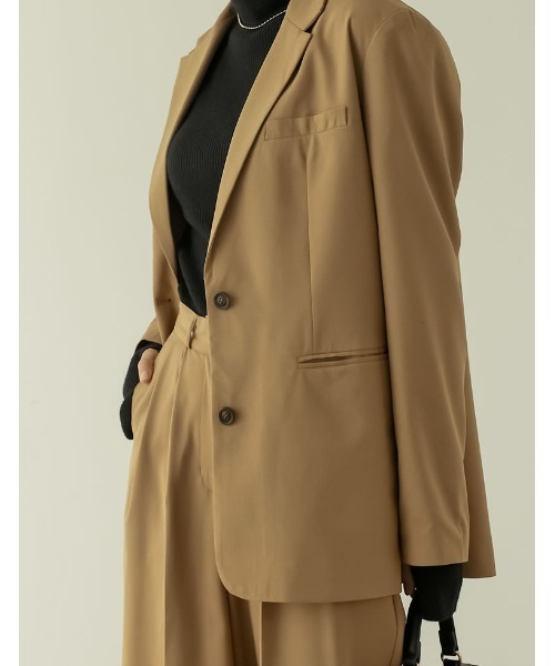 [低身長サイズ有]リサイクルツイルシングルテーラードジャケット（テーラードジャケット）｜Re:EDIT（リエディ）