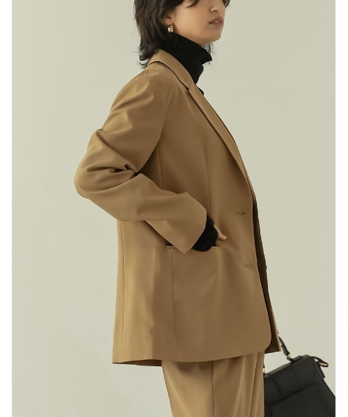 [低身長サイズ有]リサイクルツイルシングルテーラードジャケット（テーラードジャケット）｜Re:EDIT（リエディ）