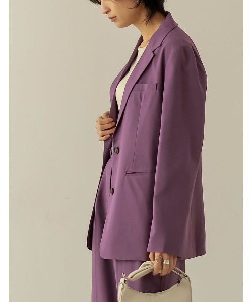 [低身長サイズ有]リサイクルツイルシングルテーラードジャケット（テーラードジャケット）｜Re:EDIT（リエディ）