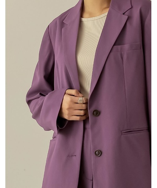 [低身長サイズ有]リサイクルツイルシングルテーラードジャケット（テーラードジャケット）｜Re:EDIT（リエディ）