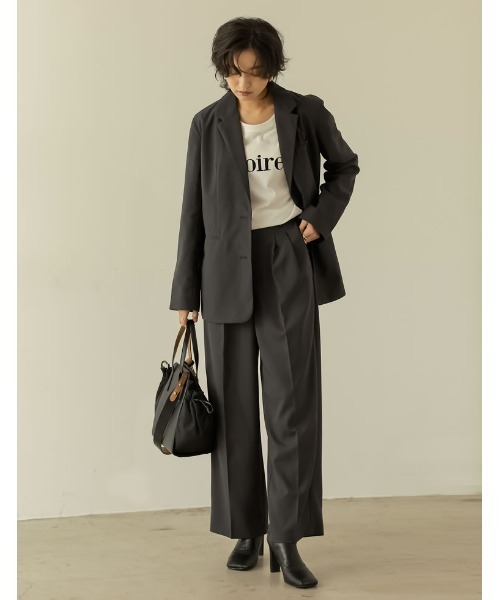 [低身長サイズ有]リサイクルツイルシングルテーラードジャケット（テーラードジャケット）｜Re:EDIT（リエディ）