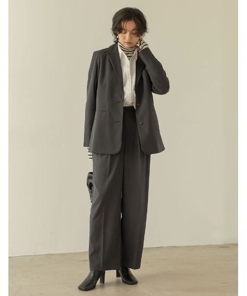 [低身長サイズ有]リサイクルツイルシングルテーラードジャケット（テーラードジャケット）｜Re:EDIT（リエディ）