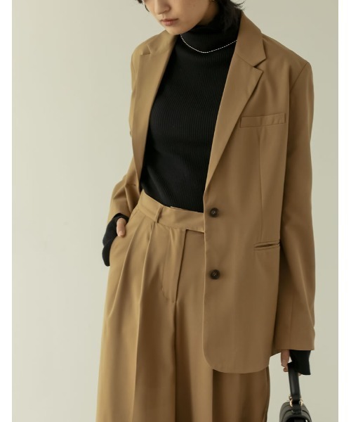 [低身長サイズ有]リサイクルツイルシングルテーラードジャケット（テーラードジャケット）｜Re:EDIT（リエディ）