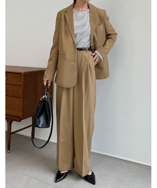 [低身長サイズ有]リサイクルツイルシングルテーラードジャケット（テーラードジャケット）｜Re:EDIT（リエディ）